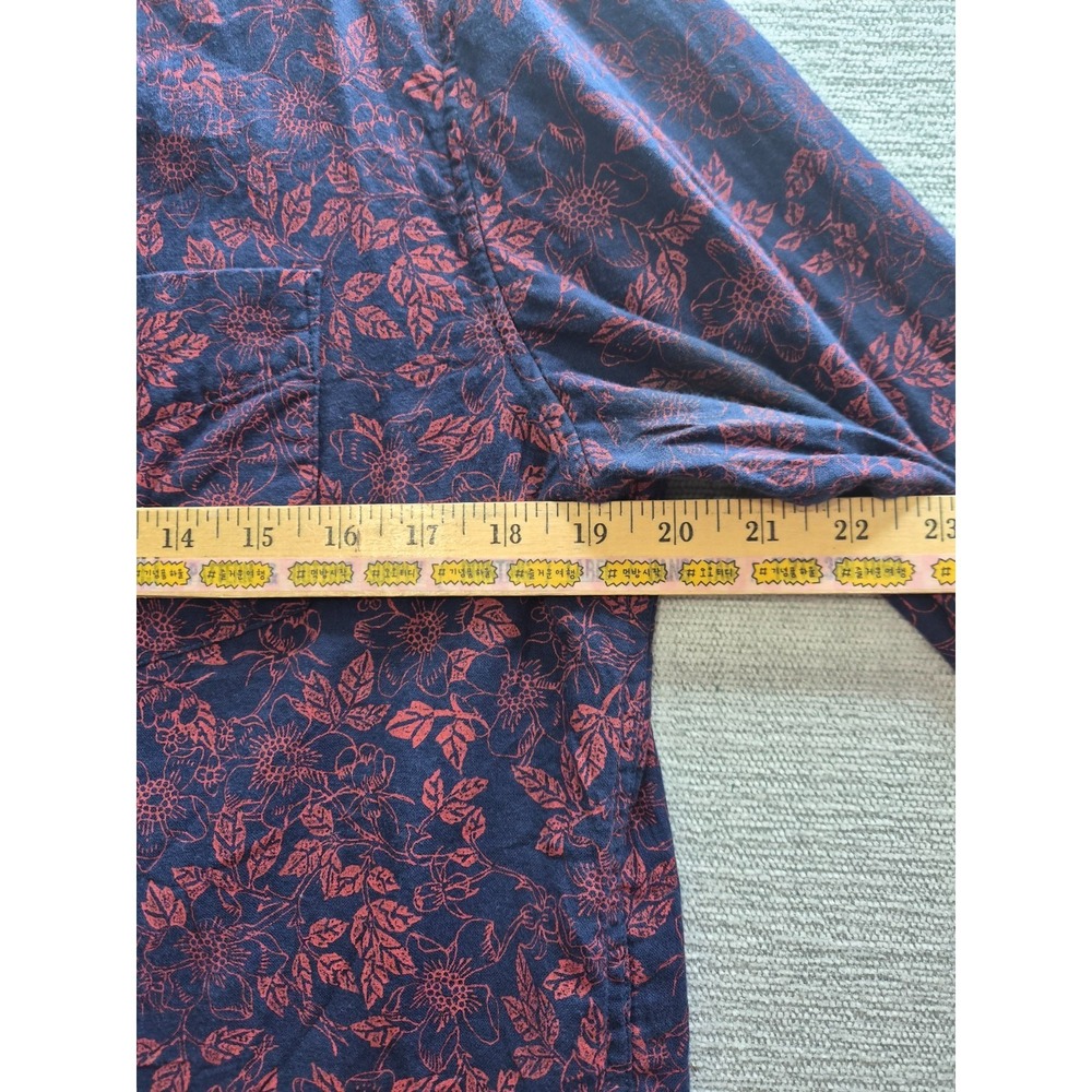 Banana Republic Shirt Mens Large Multicolor Floral Untucked Slim Fit Button Down - Picture 11 of 13